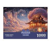 Sinoshow_24085_a_Wooden_House_Covered_with_Flowers_Stands_Under_2afc9edf-95fa-4617-bb33-24e3fc98577b_2 1000 Pièces Casse-tête Stimulant Et Éducatif Jeu De Puzzle, Jouets Éducatifs Uniques Et Stimulan