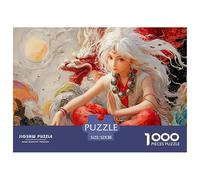 Sinoshow_24085_a_Young_Girl_with_White_Hair_Wearing_Red_Pants_a_9a1d9ec5-2d5d-499a-a3e9-6d1c04e7efc4_2 1000 Pièces Puzzles Difficile, Dur, Quasi Impossible Puzzle, Jeu Familial Anti-Stress, Jouets FA