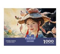 Sinoshow_24085_an_Elegant_Lady_in_Green_Attire_Adorned_with_Red_7c123b3a-2eab-41dc-a4bd-7ea3b13c077e_2 1000 Pièces Casse-tête Amusant, Stimulant Et Cérébral Puzzle, Cadeau De Noël Aux Images Éclatant