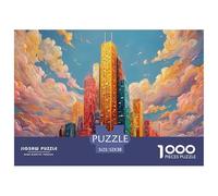 Sinoshow_24085_an_Illustration_of_The_Three_Towering_Buildings__e0ae5bce-8367-4df4-95c9-e95ced0da405_1 1000 Pièces Casse-tête Amusant, Stimulant Et Cérébral Puzzle, Jeu Familial Anti-Stress, Jouets F