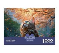 Sinoshow_24085_Beautiful_Cat_with_Golden_Flowers_Black_backgrou_53d914c9-6c91-46f5-8a0a-4b7d24624bda_3 1000 Pièces Casse-tête Stimulant Et Éducatif Jeu De Puzzle, Cadeau De Noël Aux Images Éclatantes