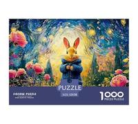 Sinoshow_24085_Bunny_in_Blue_Coat_in_The_Style_of_Peter_Rabbit__2a06dbec-9ad1-4bc3-a7d9-c0eada7683f5_2 1000 Pièces Casse-tête Amusant, Stimulant Et Cérébral Jeu De Puzzle, Jouets Éducatifs Uniques Et
