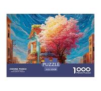 Sinoshow_24085_Cafe_on_The_Corner_of_an_Urban_Street_Pastel-col_e405f38a-6a5a-404f-ad4a-4cae95ba6b6f_3 1000 Pièces Puzzles Stimulant Et Éducatif Puzzle, Jouets Éducatifs Uniques Et Stimulants,Stress
