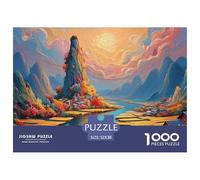 Sinoshow_24085_Chinese_Painting_Chinese_Style_Architecture_on_t_74030fce-4059-4f7e-9c13-34893b12b8ba_2 1000 Pièces Casse-tête Amusant, Stimulant Et Cérébral Puzzle, Jouets Éducatifs Uniques Et Stimul