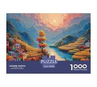 Sinoshow_24085_Chinese_Painting_Chinese_Style_Architecture_on_t_74030fce-4059-4f7e-9c13-34893b12b8ba_1 1000 Pièces Casse-tête Amusant, Stimulant Et Cérébral Jeu De Puzzle, Jeu Familial Anti-Stress, J