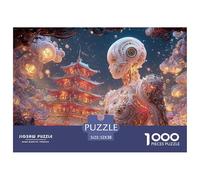 Sinoshow_24085_Close-up_of_a_White_and_Pink_Biomechanical_cybor_e31d11b3-e6e8-47a4-be6b-1974476b306a_3 1000 Pièces Casse-tête Difficile, Dur, Quasi Impossible Puzzle, Jeu Familial Anti-Stress, Jouets