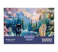 Sinoshow_24085_Create_an_Image_of_Wolves_and_Tigers_Running_tog_7fefa229-c8d1-4b78-8d61-6350822f7cec_2 1000 Pièces Casse-tête Difficile, Dur, Quasi Impossible Jeu De Puzzle, Jeu Familial Anti-Stress,
