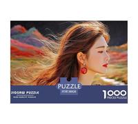 Sinoshow_24085_Cute_k-Pop_Idol_with_Long_Hair_Flowing_in_The_wi_bdf06da0-40a5-4d23-af2f-6bb3d08ae312_2 1000 Pièces Casse-tête Stimulant Et Éducatif Puzzle, Jeu Familial Anti-Stress, Cadeaux D'anniver