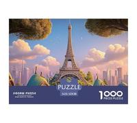 Sinoshow_24085_Flat_Illustration_of_The_Iconic_Eiffel_Tower_in__2c2059fd-c113-4067-90f1-1afc2df5d57b_3 1000 Pièces Casse-tête Difficile, Dur, Quasi Impossible Puzzle, Jouets Éducatifs Uniques Et Stim