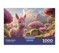 Sinoshow_24085_Fluffy_Pink_Donkey_in_a_Pink_Field_Cartoon_Style_2f181df7-5b95-4bb9-b71d-a14de1d3ede3_1 1000 Pièces Casse-tête Stimulant Et Éducatif Puzzle, Jeu Familial Anti-Stress, Jouets Familiaux