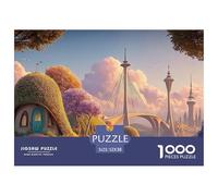Sinoshow_24085_Gentle_Breeze_Modern_Architecture_in_The_distanc_d3fd8ad6-f224-4530-b4c9-1013424ad916_2 1000 Pièces Casse-tête Difficile, Dur, Quasi Impossible Puzzle, Jouets Éducatifs Uniques Et Stim