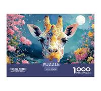 Sinoshow_24085_Giraffe_in_The_Style_of_Intricate_Psychedelic_pa_79242b86-1709-43f5-9d36-41331dca2c15_4 - 副本 1000 Pièces Puzzles Difficile, Dur, Quasi Impossible Puzzle, Jeu Familial Anti-Stress, Joue