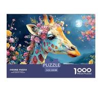 Sinoshow_24085_Giraffe_in_The_Style_of_Intricate_Psychedelic_pa_79242b86-1709-43f5-9d36-41331dca2c15_1 - 副本 1000 Pièces Puzzles Difficile, Dur, Quasi Impossible Puzzle, Jeu Familial Anti-Stress, Joue