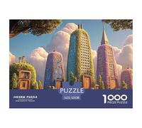 Sinoshow_24085_Illustration_of_Three_Skyscrapers_Along_The_Rive_71c33e4b-cf34-44b0-ac89-6bb803a0b855_3 1000 Pièces Casse-tête Stimulant Et Éducatif Puzzle, Cadeau De Noël Aux Images Éclatantes, Cadea