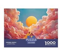 Sinoshow_24085_Minimalist_Pink_House_Illustration_Sun_in_The_SK_44b2ed2f-b75a-4369-ae3c-6814cfc98724_3 1000 Pièces Casse-tête Amusant, Stimulant Et Cérébral Puzzle, Jouets Éducatifs Uniques Et Stimul