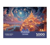 Sinoshow_24085_Painting_of_The_Danube_River_in_Budapest_at_Nigh_adb5d208-8660-49be-87ba-7c367b400815_1 1000 Pièces Casse-tête Stimulant Et Éducatif Jeu De Puzzle, Jeu Familial Anti-Stress, Jouets Fam