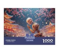 Sinoshow_24085_Photo_of_an_AI_Robot_Kneeling_Under_Cherry_bloss_1de5a354-9a29-429e-aacb-93e3805c6199_2 1000 Pièces Casse-tête Difficile, Dur, Quasi Impossible Jeu De Puzzle, Cadeau De Noël Aux Images