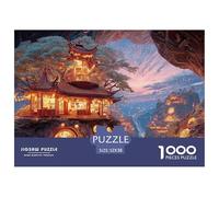 Sinoshow_24085_Photograph_of_a_Fantasy_Treehouse_on_a_Cliff_Wit_366ed989-53c3-422e-844c-ec001f28b116_3 1000 Pièces Casse-tête Stimulant Et Éducatif Jeu De Puzzle, Cadeau De Noël Aux Images Éclatantes