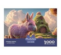 Sinoshow_24085_photorealistic_Portrait_of_a_Pink_Donkey_in_a_GR_d1ced990-18e9-44f1-8017-0a4b4d008a6e_2 1000 Pièces Casse-tête Stimulant Et Éducatif Puzzle, Jouets Éducatifs Uniques Et Stimulants,Stre