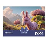 Sinoshow_24085_photorealistic_Portrait_of_a_Pink_Donkey_in_a_GR_d1ced990-18e9-44f1-8017-0a4b4d008a6e_3 1000 Pièces Casse-tête Stimulant Et Éducatif Jeu De Puzzle, Cadeau De Noël Aux Images Éclatantes