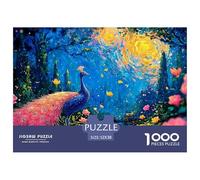 Sinoshow_24085_Pink_Peacock_Beautiful_Colors_Pink_Tail_Feathers_9e822faa-5838-43c8-861f-c2de6bf05586_4 1000 Pièces Puzzles Difficile, Dur, Quasi Impossible Jeu De Puzzle, Jouets Éducatifs Uniques Et