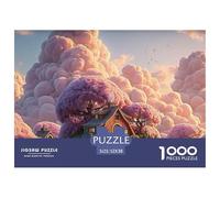 Sinoshow_24085_Pink_Sky_Pink_Clouds_a_House_in_The_Middle_of_th_65413691-64cf-467f-b275-ede9d1828210_3 1000 Pièces Casse-tête Difficile, Dur, Quasi Impossible Puzzle, Cadeau De Noël Aux Images Éclata