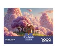 Sinoshow_24085_Pink_Sky_Pink_Clouds_a_House_in_The_Middle_of_th_65413691-64cf-467f-b275-ede9d1828210_1 1000 Pièces Casse-tête Amusant, Stimulant Et Cérébral Puzzle, Jouets Éducatifs Uniques Et Stimul