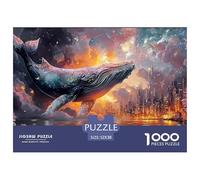 Sinoshow_24085_Pink_Whale_City_in_The_Background_Pastel_Colors__1460b729-6a4b-4f6b-beae-121c47e5ef9e_1 1000 Pièces Casse-tête Difficile, Dur, Quasi Impossible Jeu De Puzzle, Jouets Éducatifs Uniques