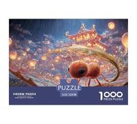 Sinoshow_24085_Pixar-Style_Ant_Under_a_Leaf_in_The_Rain_Cute_ch_968b5010-1173-42ac-8825-7f79b2a1c423_3 1000 Pièces Casse-tête Difficile, Dur, Quasi Impossible Puzzle, Jeu Familial Anti-Stress, Cadeau