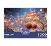 Sinoshow_24085_Pixar-Style_Ant_Under_a_Leaf_in_The_Rain_Cute_ch_968b5010-1173-42ac-8825-7f79b2a1c423_3 1000 Pièces Casse-tête Stimulant Et Éducatif Puzzle, Jeu Familial Anti-Stress, Cadeaux D'anniver