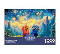 Sinoshow_24085_Pixar-Style_Cartoon_of_Two_Parrots_with_Wild_hai_5129012f-2cdb-459b-90a4-41b31142b64e_4 1000 Pièces Casse-tête Amusant, Stimulant Et Cérébral Jeu De Puzzle, Cadeau De Noël Aux Images É