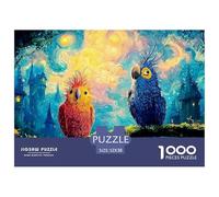 Sinoshow_24085_Pixar-Style_Cartoon_of_Two_Parrots_with_Wild_hai_5129012f-2cdb-459b-90a4-41b31142b64e_2 1000 Pièces Puzzles Difficile, Dur, Quasi Impossible Jeu De Puzzle, Jeu Familial Anti-Stress, Jo