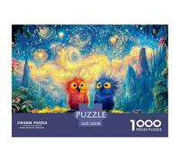 Sinoshow_24085_Pixar-Style_Cartoon_of_Two_Parrots_with_Wild_hai_5129012f-2cdb-459b-90a4-41b31142b64e_4 1000 Pièces Puzzles Difficile, Dur, Quasi Impossible Jeu De Puzzle, Jeu Familial Anti-Stress, Ca