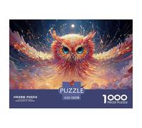 Sinoshow_24085_Red_Owl_with_Blue_Eyes_a_Cute_Oil_Painting_with__8f688103-7b8f-47f0-841f-b10d5d683e82_2 1000 Pièces Casse-tête Difficile, Dur, Quasi Impossible Puzzle, Jeu Familial Anti-Stress, Cadeau