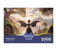 Sinoshow_24085_Silhouette_of_an_Elegant_Woman_with_Bat_Wings_St_6609044a-397a-4a54-9e6c-7cb1e499a2fe_4 1000 Pièces Casse-tête Stimulant Et Éducatif Jeu De Puzzle, Cadeau De Noël Aux Images Éclatantes