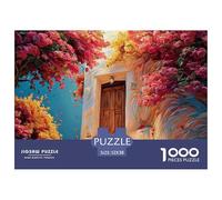 Sinoshow_24085_The_Front_Door_of_a_House_in_White_with_bougainv_43189aee-837b-4bc1-8b8a-7e5b7348e350_2 1000 Pièces Puzzles Difficile, Dur, Quasi Impossible Jeu De Puzzle, Cadeau De Noël Aux Images Éc