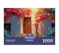 Sinoshow_24085_The_Front_Door_of_The_House_is_White_in_Color_wi_76b0745b-0c1f-48bb-9201-9b9348dd83e1_2 1000 Pièces Casse-tête Amusant, Stimulant Et Cérébral Jeu De Puzzle, Cadeau De Noël Aux Images É