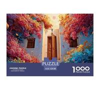 Sinoshow_24085_The_Front_Door_of_The_House_is_White_in_Color_wi_76b0745b-0c1f-48bb-9201-9b9348dd83e1_4 1000 Pièces Puzzles Difficile, Dur, Quasi Impossible Puzzle, Cadeau De Noël Aux Images Éclatante