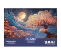 Sinoshow_24085_The_Moon_is_Shining_Brightly_and_The_Blue_Tree_s_3244fe22-9c8a-4b24-a2a4-1f7e525599ab_2 1000 Pièces Casse-tête Stimulant Et Éducatif Jeu De Puzzle, Jeu Familial Anti-Stress, Jouets Fam