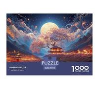 Sinoshow_24085_The_Moon_is_Shining_Brightly_and_The_Blue_Tree_s_3244fe22-9c8a-4b24-a2a4-1f7e525599ab_4 1000 Pièces Casse-tête Difficile, Dur, Quasi Impossible Jeu De Puzzle, Jouets Éducatifs Uniques