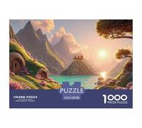 Sinoshow_24085_The_Setting_Sun_Shines_on_The_Green_Mountains_an_95248dee-3845-4d42-a174-79c248f5e75d_2 1000 Pièces Casse-tête Difficile, Dur, Quasi Impossible Jeu De Puzzle, Jouets Éducatifs Uniques