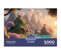 Sinoshow_24085_The_Setting_Sun_Shines_on_The_Green_Mountains_an_95248dee-3845-4d42-a174-79c248f5e75d_1 1000 Pièces Casse-tête Stimulant Et Éducatif Jeu De Puzzle, Jeu Familial Anti-Stress, Jouets Fam