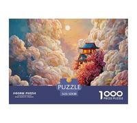 Sinoshow_24085_The_Sky_is_Full_of_White_Clouds_and_Theres_an_an_a0a68d0b-fcb2-40cd-abbf-03fdf5109792_2 1000 Pièces Puzzles Difficile, Dur, Quasi Impossible Jeu De Puzzle, Jouets Éducatifs Uniques Et