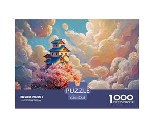 Sinoshow_24085_The_Sky_is_Full_of_White_Clouds_and_Theres_an_an_a0a68d0b-fcb2-40cd-abbf-03fdf5109792_1 1000 Pièces Casse-tête Amusant, Stimulant Et Cérébral Jeu De Puzzle, Jeu Familial Anti-Stress, J