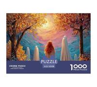 Sinoshow_24085_Three_White_Ghosts_Three_Ghostly_Figures_in_The__0feae218-3c80-4aa2-9c57-7c07868ae1ae_4 1000 Pièces Casse-tête Amusant, Stimulant Et Cérébral Puzzle, Jeu Familial Anti-Stress, Cadeaux