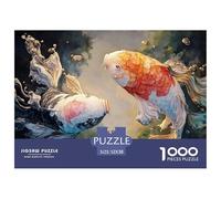 Sinoshow_24085_Two_Black_and_White_Fish_Swimming_in_The_Same_di_5bf83ee6-60c7-4368-8a4f-d16af149b029_3 1000 Pièces Puzzles Difficile, Dur, Quasi Impossible Puzzle, Jouets Éducatifs Uniques Et Stimula