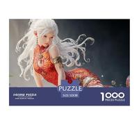 Sinoshow_24085_White_Hair_Silver_Eyes_Red_Dress_with_Patterns_a_8e9b2a6d-a71d-4c40-8d09-3b30d3cb04e8_1 1000 Pièces Casse-tête Amusant, Stimulant Et Cérébral Jeu De Puzzle, Cadeau De Noël Aux Images É