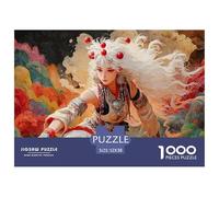 Sinoshow_24085_White-Haired_Girl_in_a_Silver_and_Red_Costume_KN_d3b3f306-3994-4a0e-8418-ed8e8bedf8d7_3 1000 Pièces Casse-tête Amusant, Stimulant Et Cérébral Puzzle, Jeu Familial Anti-Stress, Jouets F