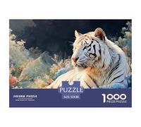 Sinoshow_24085_White_Tiger_White_Fur_with_Black_Stripes_Blue_EY_829f2d57-77eb-4e1c-9747-b76e4f265e17_1 1000 Pièces Casse-tête Amusant, Stimulant Et Cérébral Puzzle, Jeu Familial Anti-Stress, Cadeaux