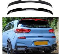Sinoyer Aileron arrière de Voiture Convient pour Hyundai i30N MK3 2017+, Aile de becquet ABS de Voiture Noire, Aileron de Coffre arrière,A Bright Black